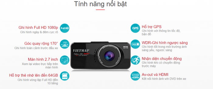 tinh nang noi bat cua camera hanh trinh o to